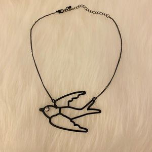 Black sparrow necklace